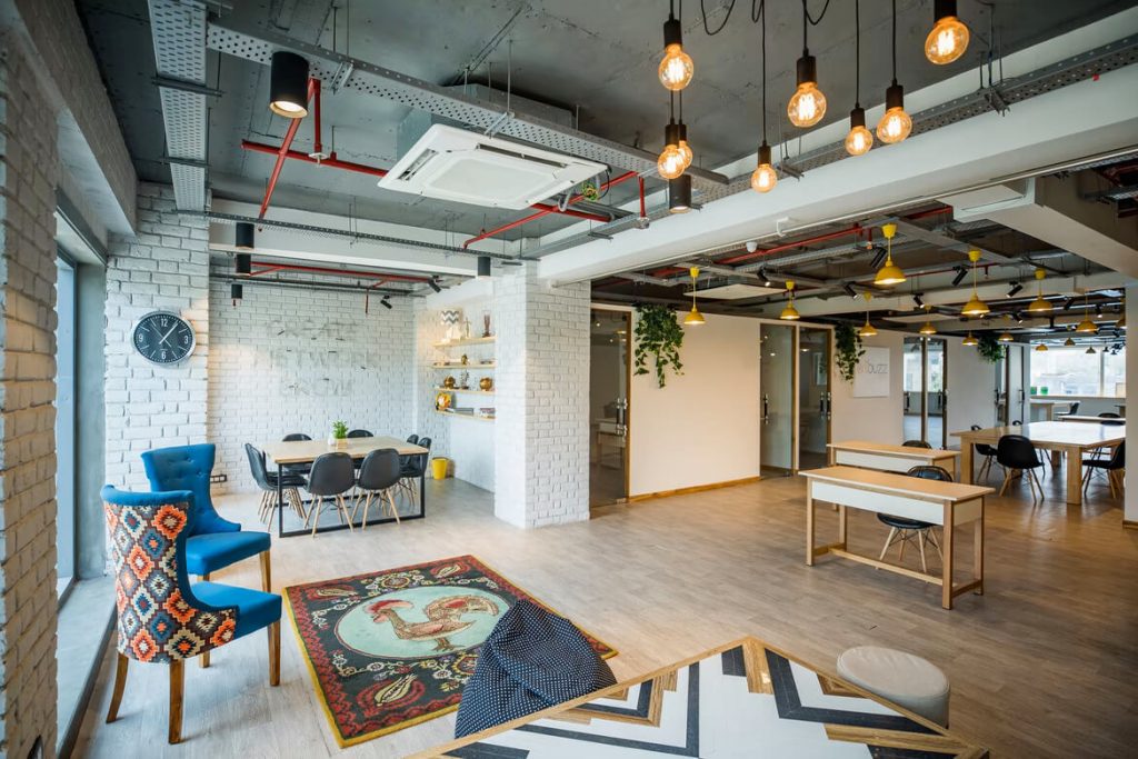 open-concept office space
