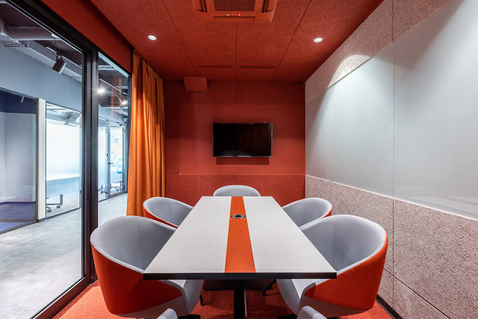 small meeting room in corporate office