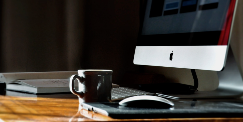 home office desk for a hybrid workplace strategy meeting