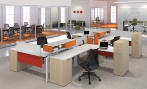 modular office furniture layout